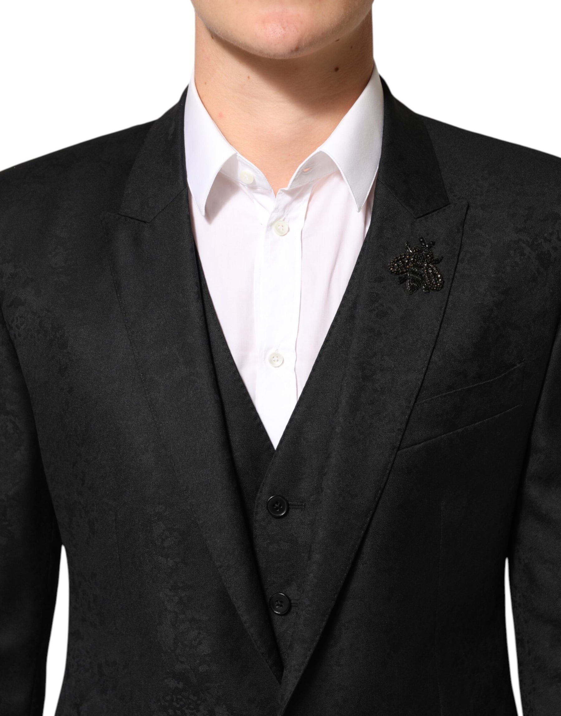 Dolce & Gabbana Black MARTINI 2 Buttons Suit 3 Piece Suit | Regal Royce