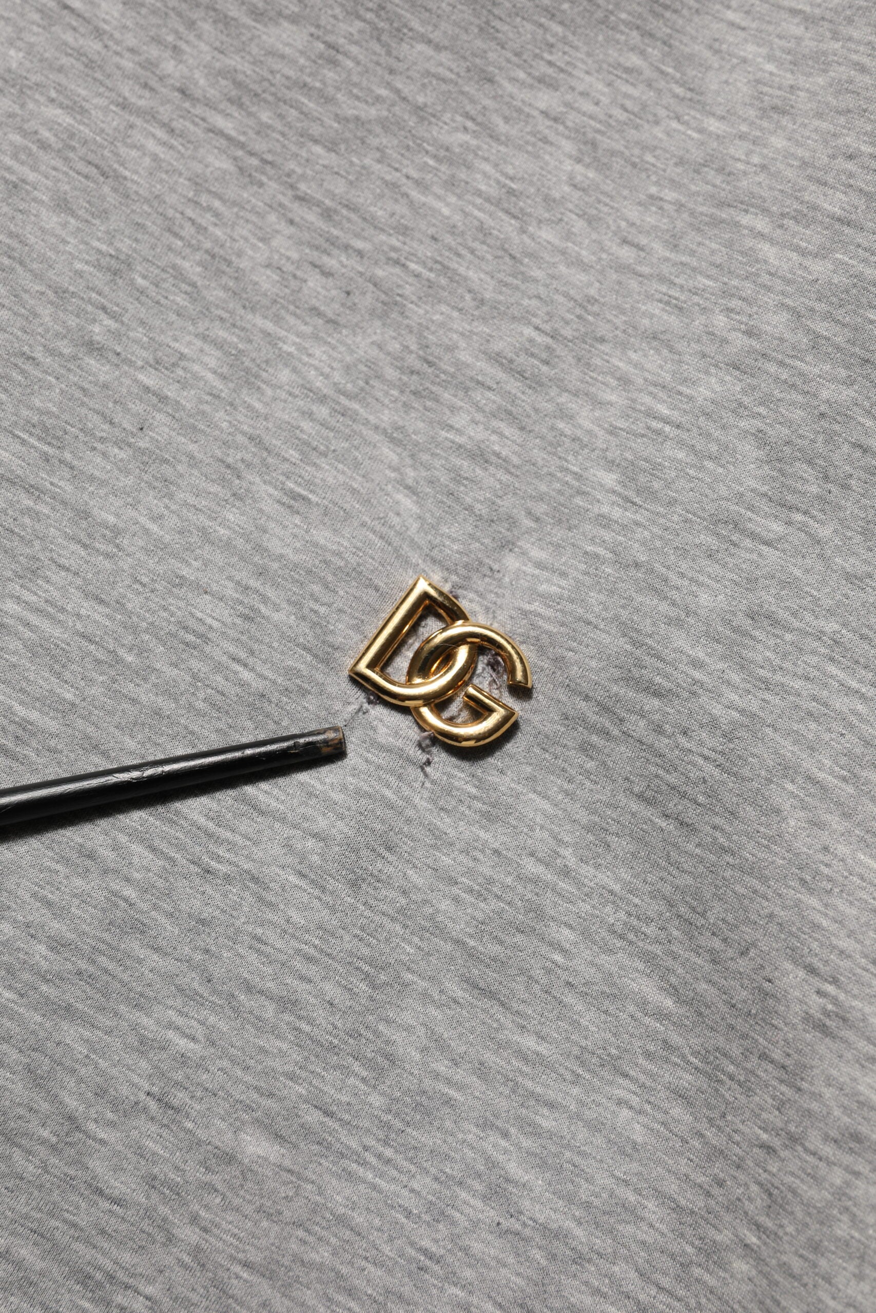 Dolce & Gabbana Gray Logo Cotton Hooded Sweatshirt Sweater | Regal Royce