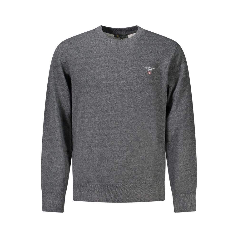 Accademia Militare Grigio Recycled Cotton Male Sweatshirt | Regal Royce