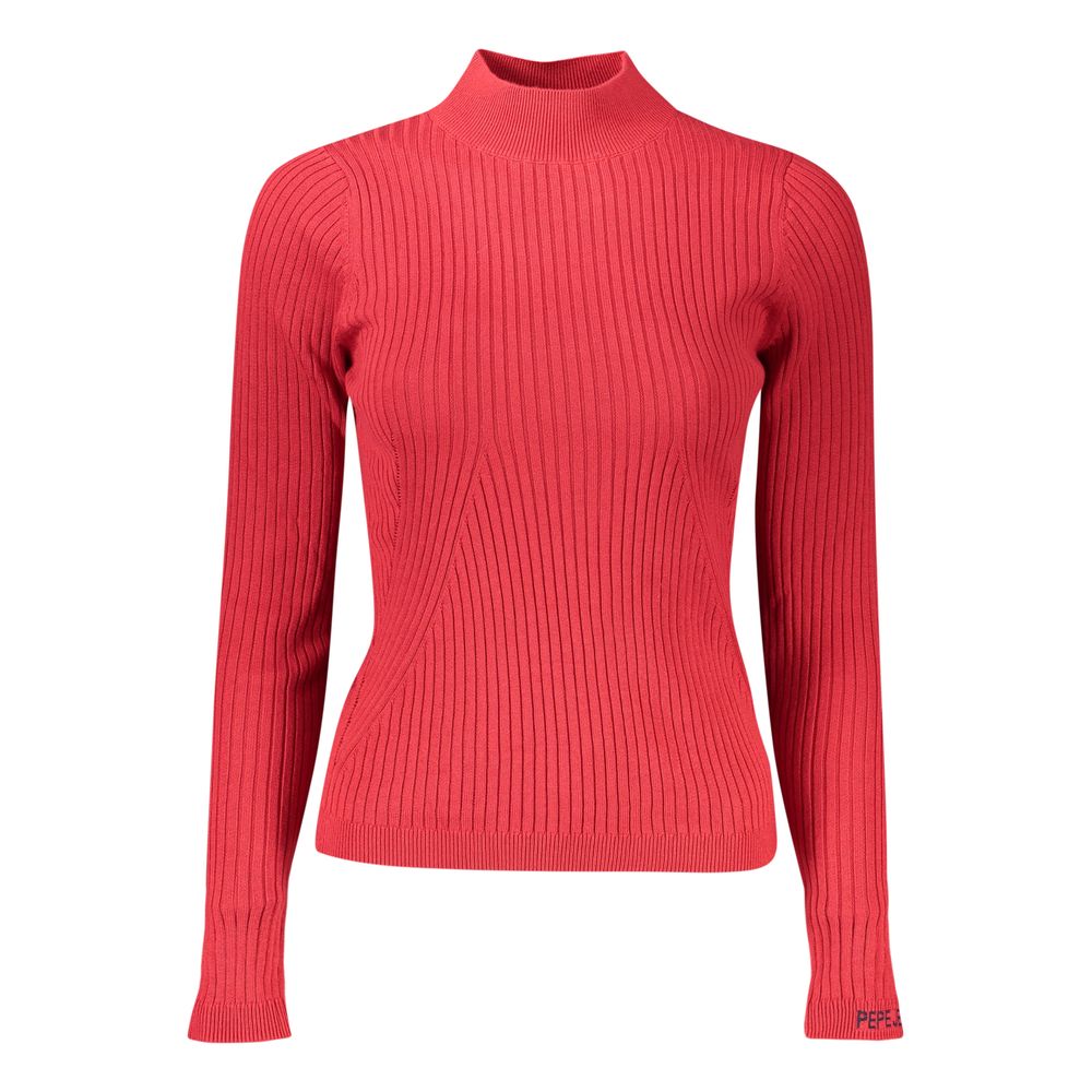 Pepe Jeans Red Cotton Women Sweater | Regal Royce