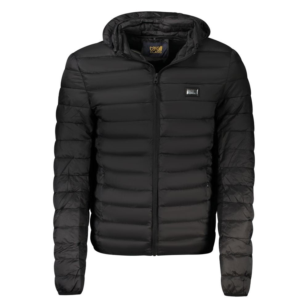 Cavalli Class Black Polyester Men's Jacket | Regal Royce
