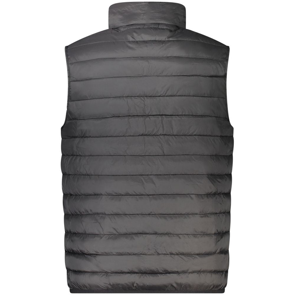 Cavalli Class Nero Polyester Men Jacket | Regal Royce