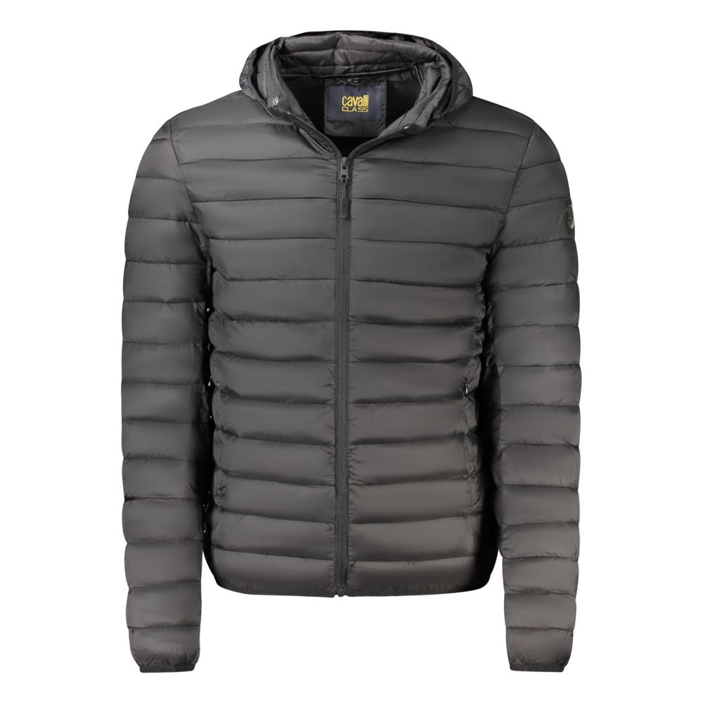 Cavalli Class Black Polyester Men's Jacket | Regal Royce