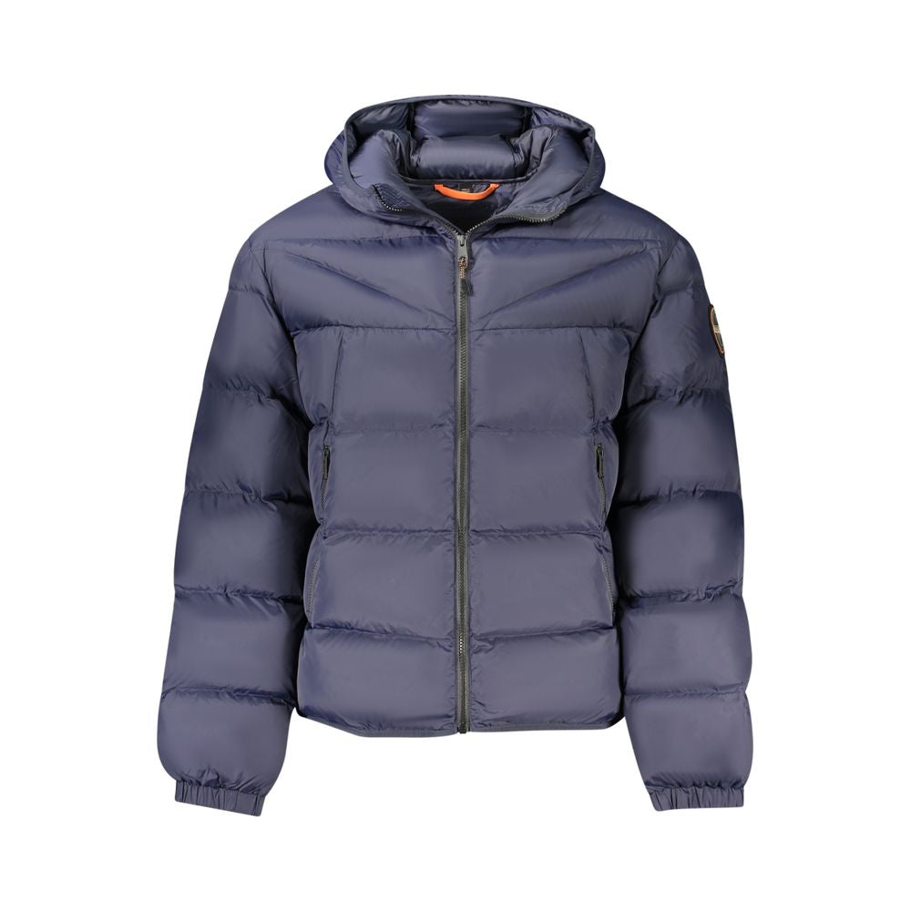 Napapijri Blue Polyamide Men's Jacket | Regal Royce