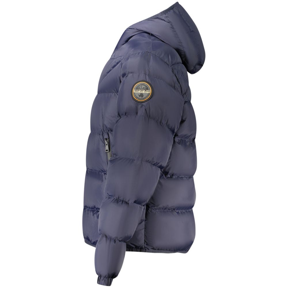 Napapijri Blue Polyamide Men's Jacket | Regal Royce