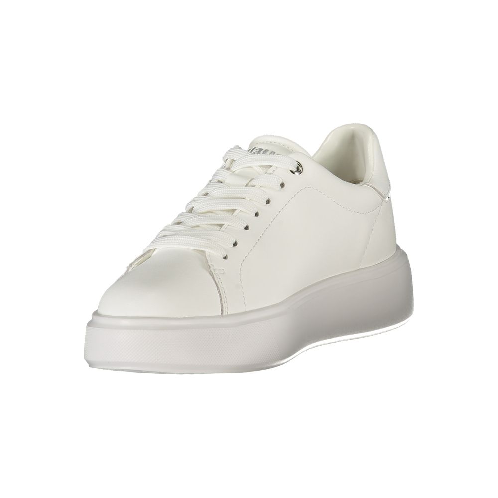 Blauer White Leather Women Sneaker | Regal Royce