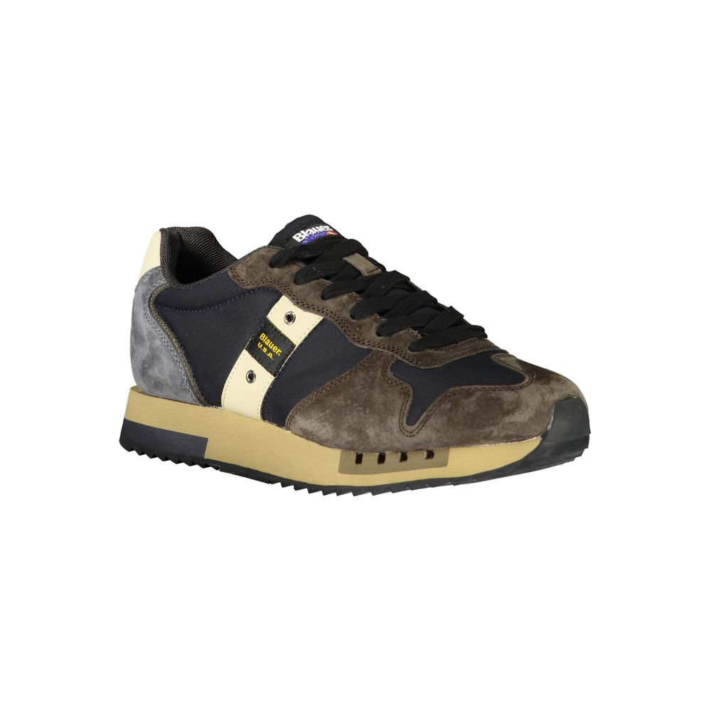 Blauer Blue Leather Men Sneaker