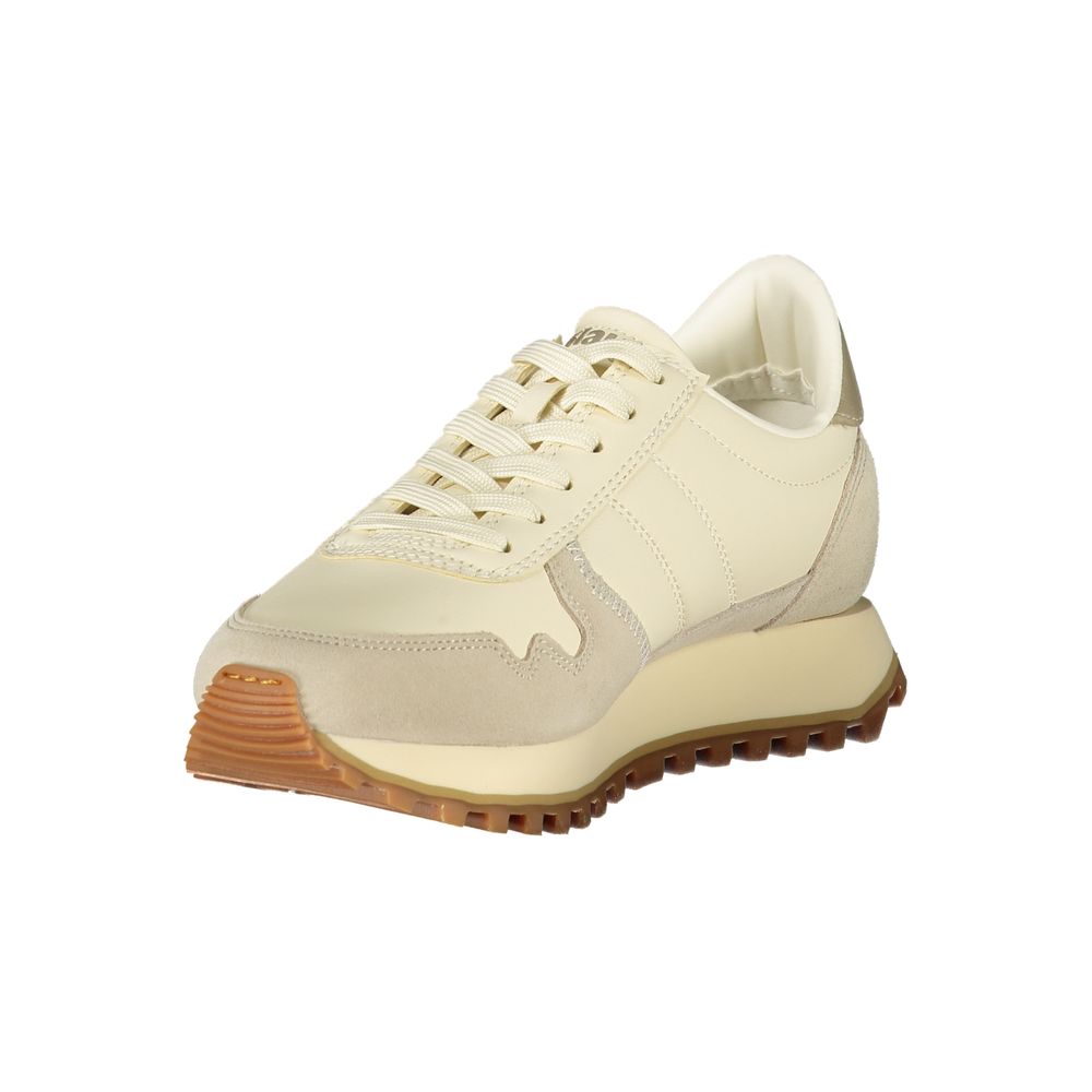 Blauer Beige Leather Women Sneaker | Regal Royce