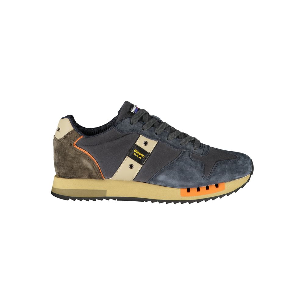 Blauer Blue Polyurethane Men Sneaker | Regal Royce