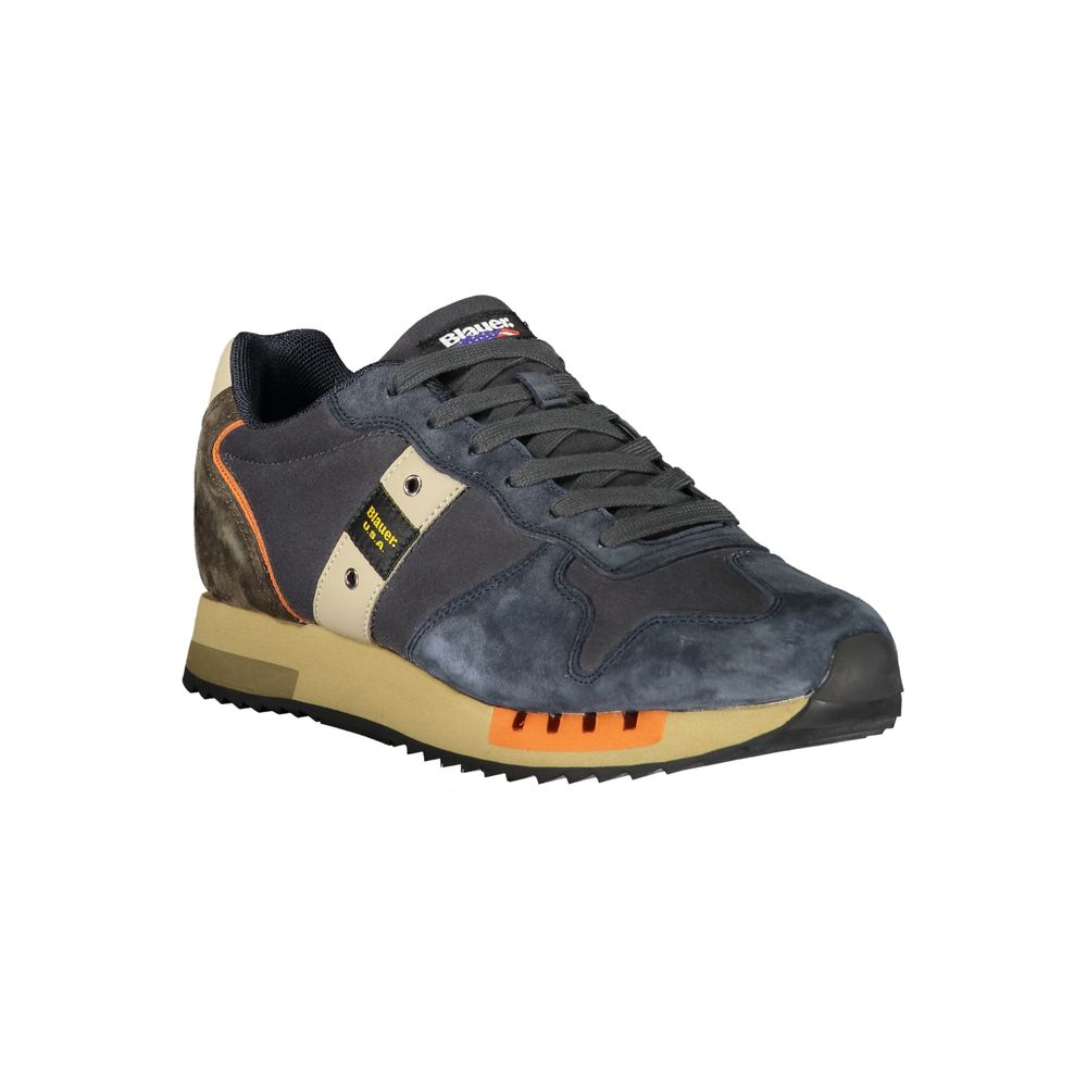 Blauer Blue Polyurethane Men Sneaker | Regal Royce