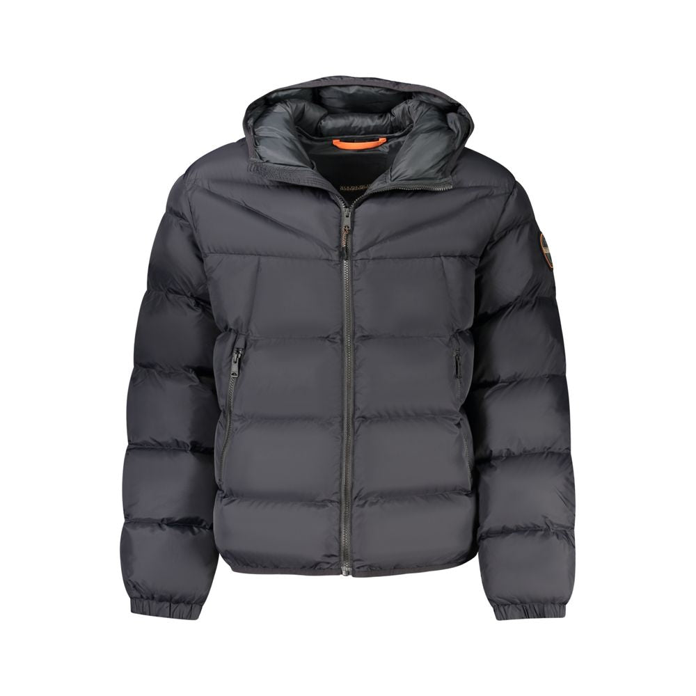 Napapijri Black Poliammide Men's Jacket | Regal Royce