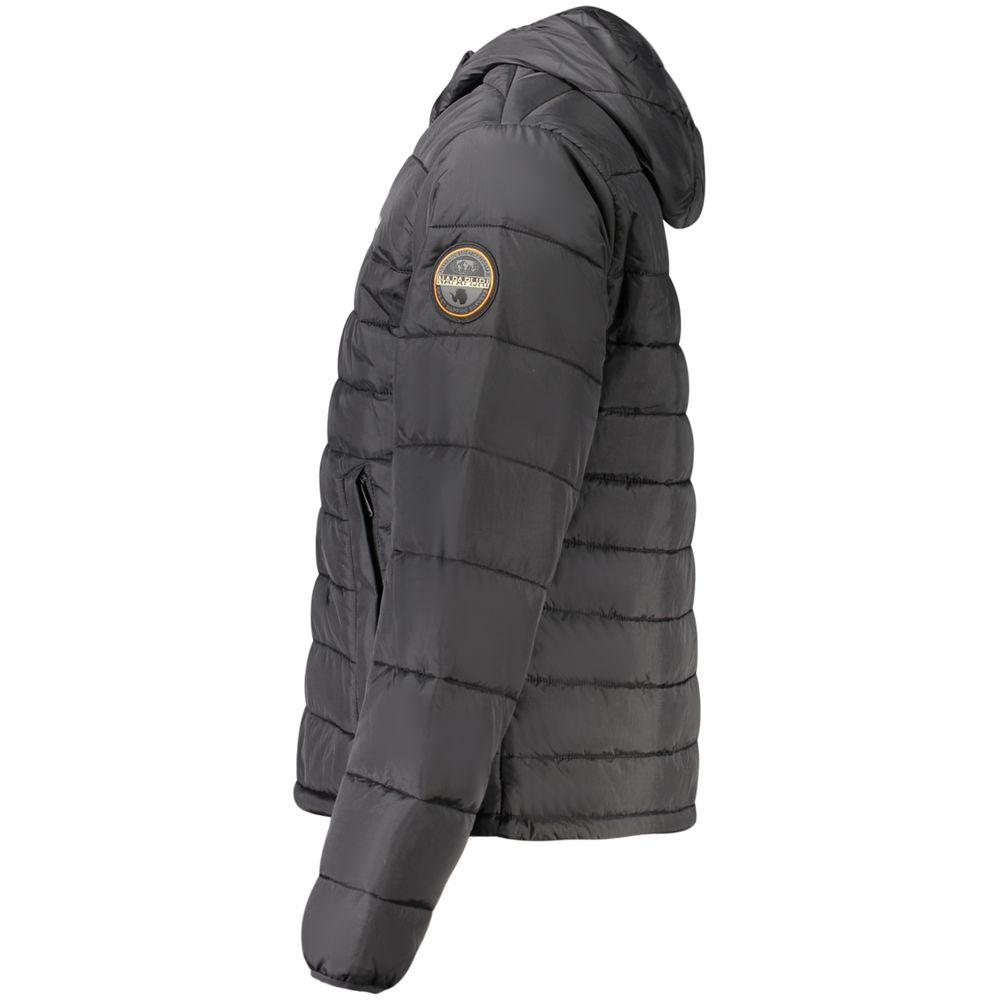 Napapijri Black Poliammide Men's Jacket | Regal Royce