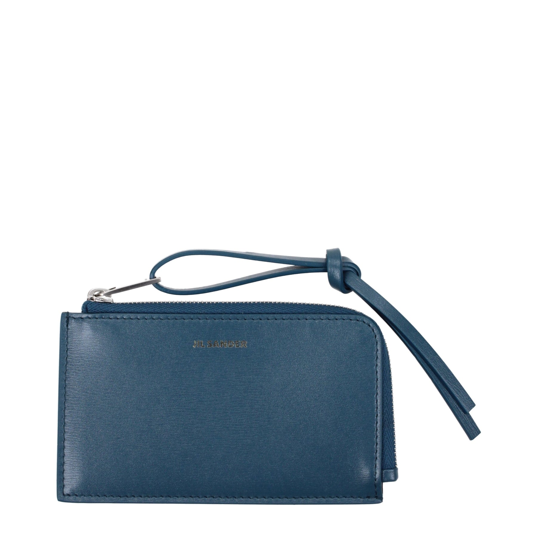 Jil Sander Blue Leather Wallet | Regal Royce