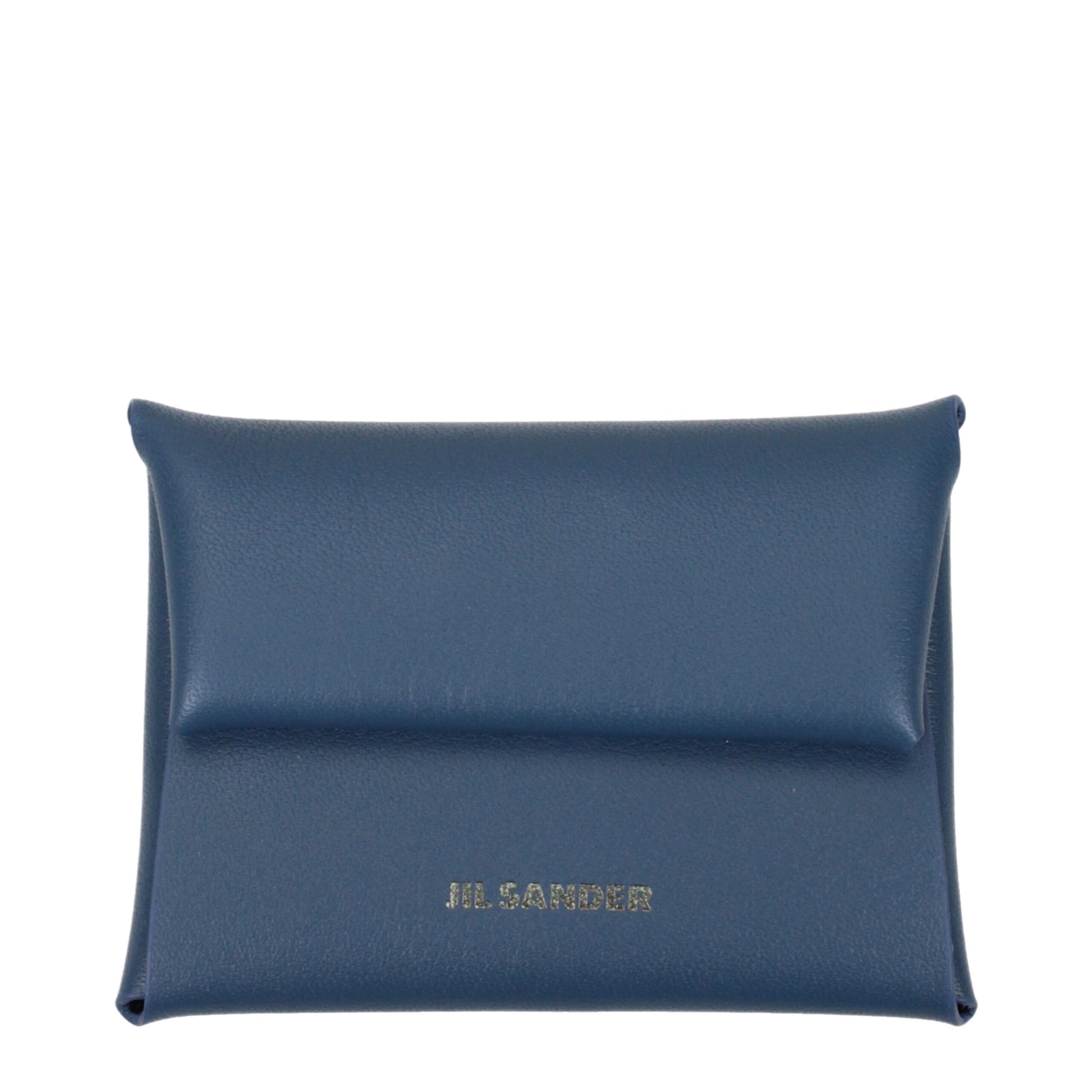 Jil Sander Blue Leather Wallet