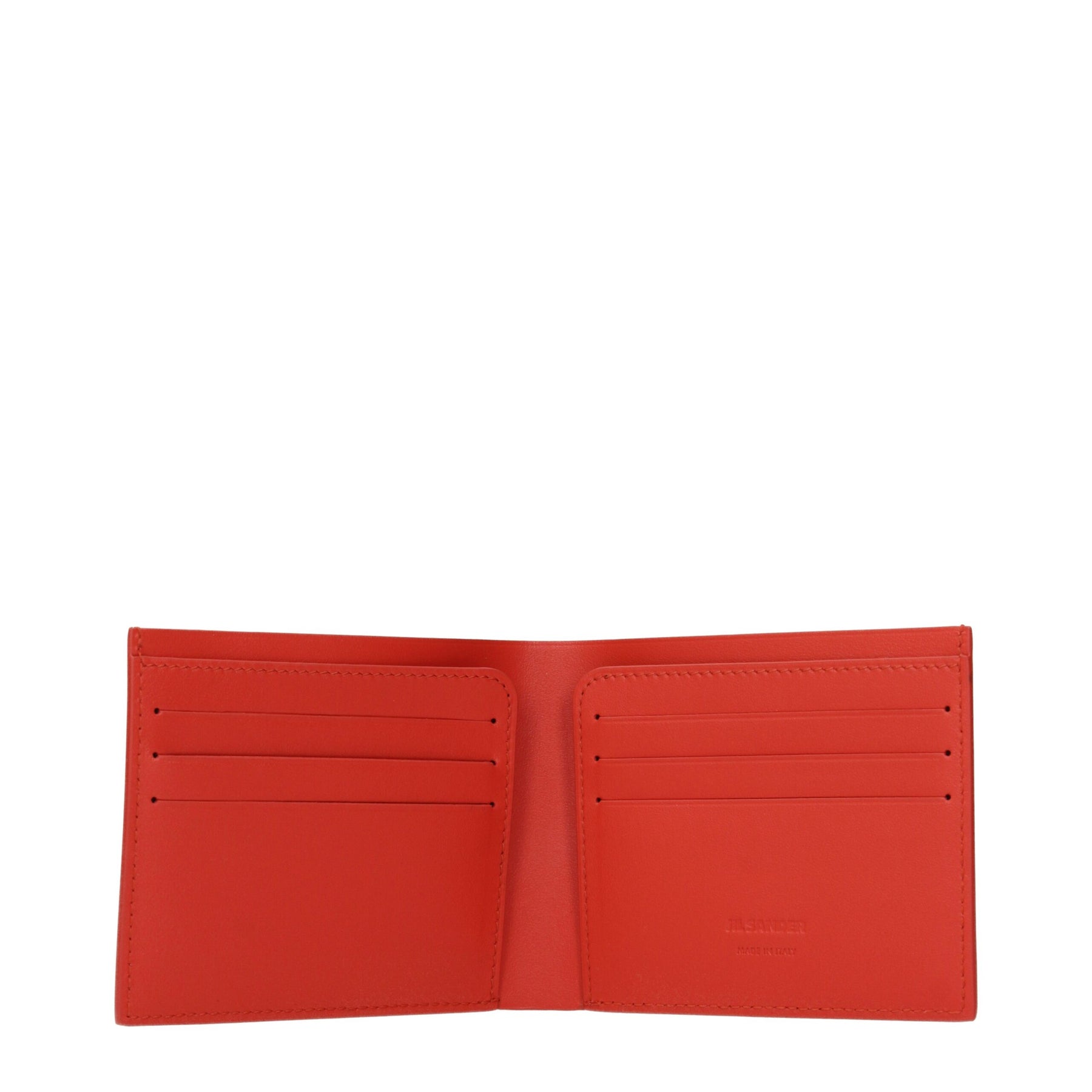 Jil Sander Red Leather Wallet | Regal Royce