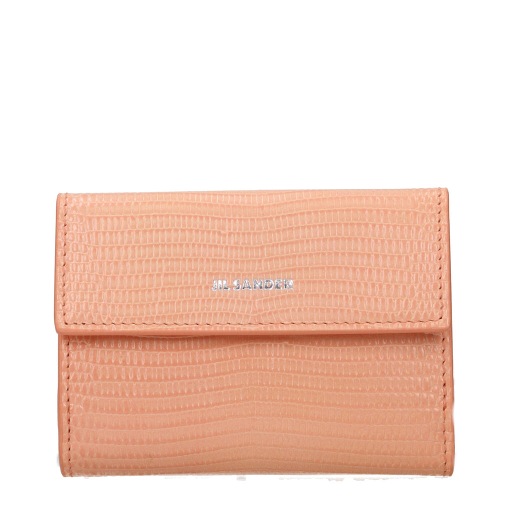 Jil Sander Pink Leather Wallet
