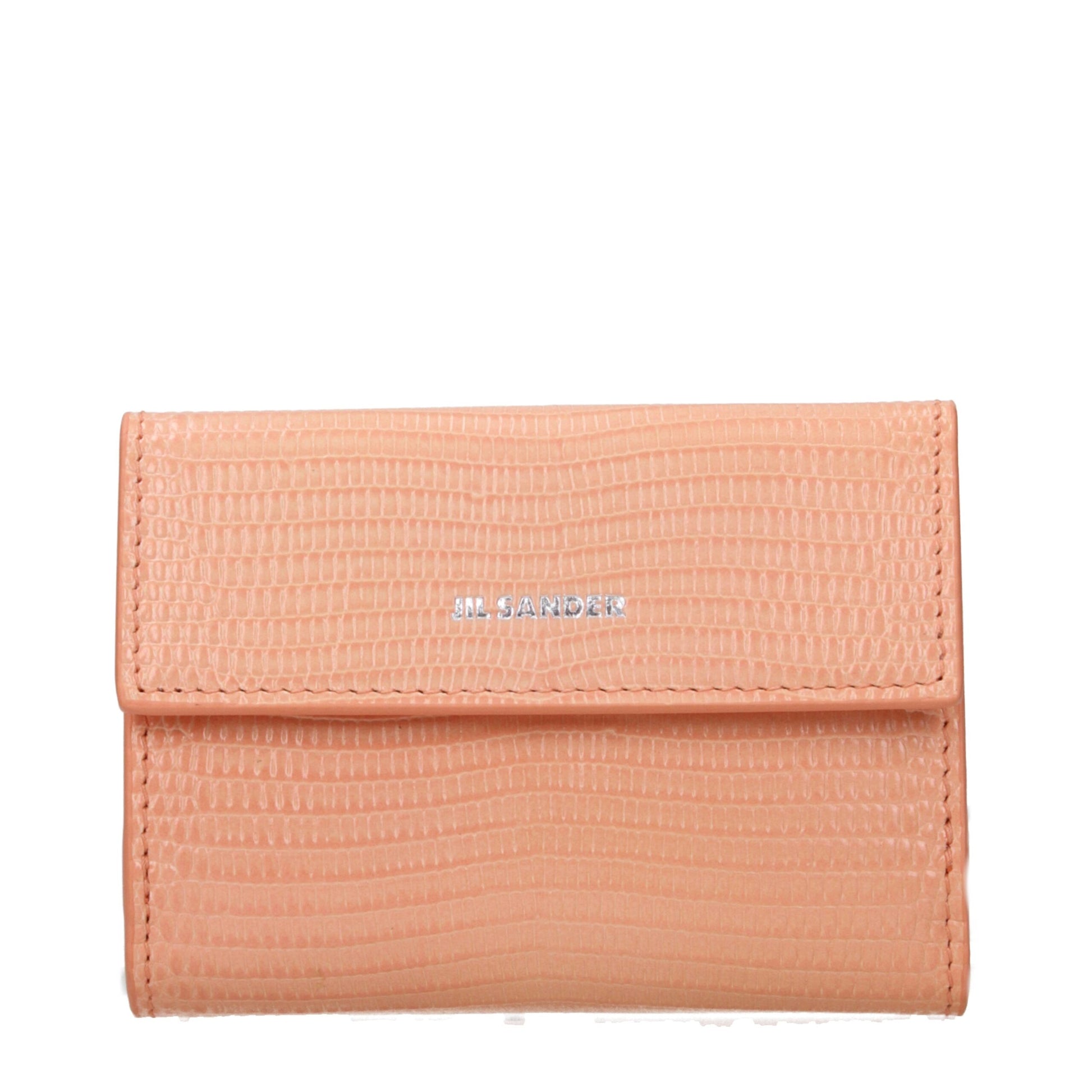 Jil Sander Pink Leather Wallet