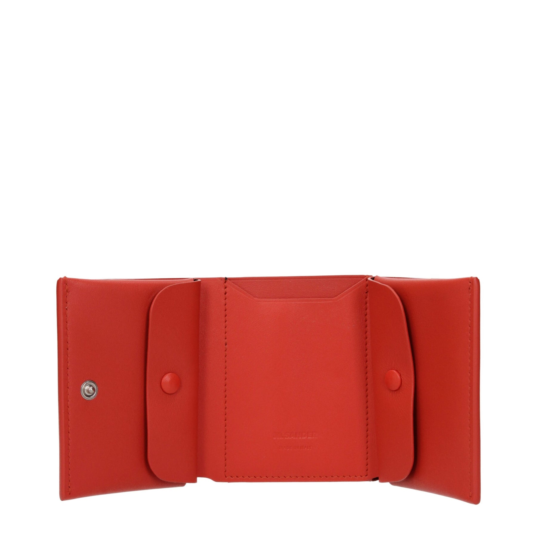 Jil Sander Red Leather Wallet | Regal Royce