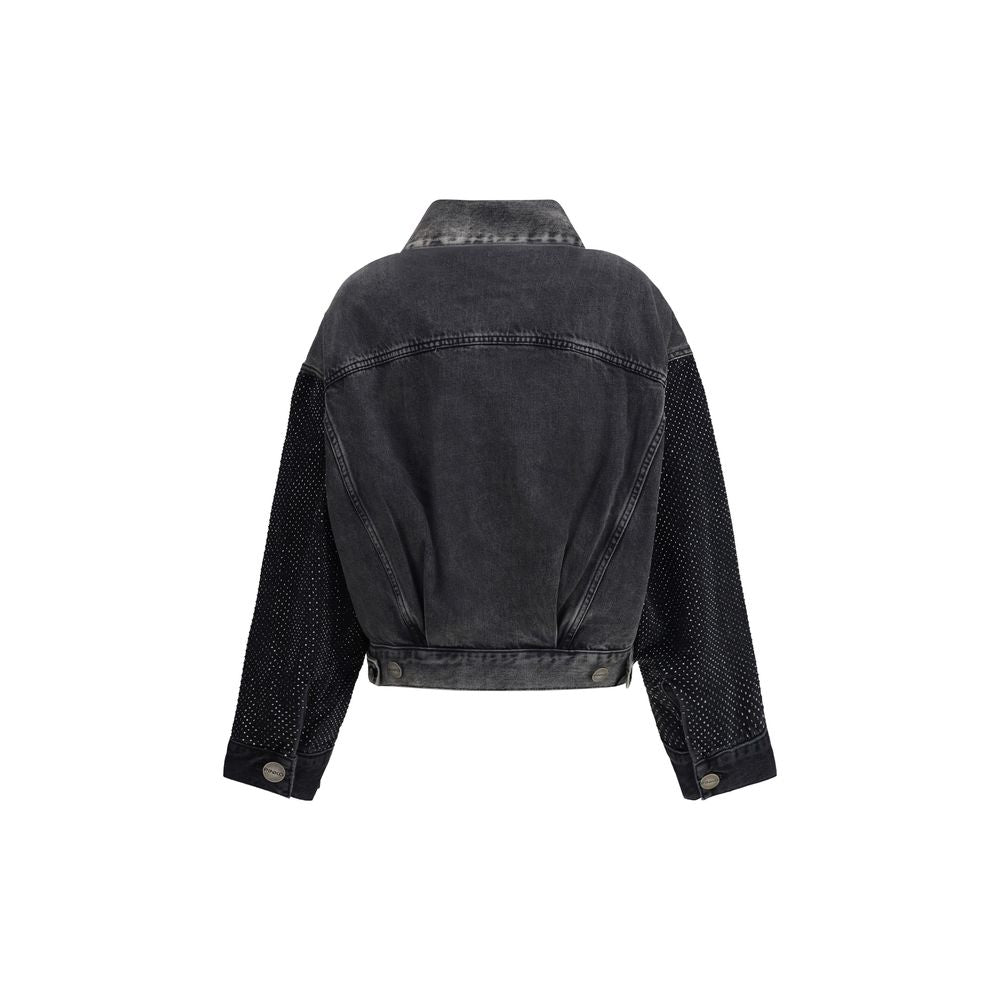 PINKO Gray Cotton Denim Jacket | Regal Royce