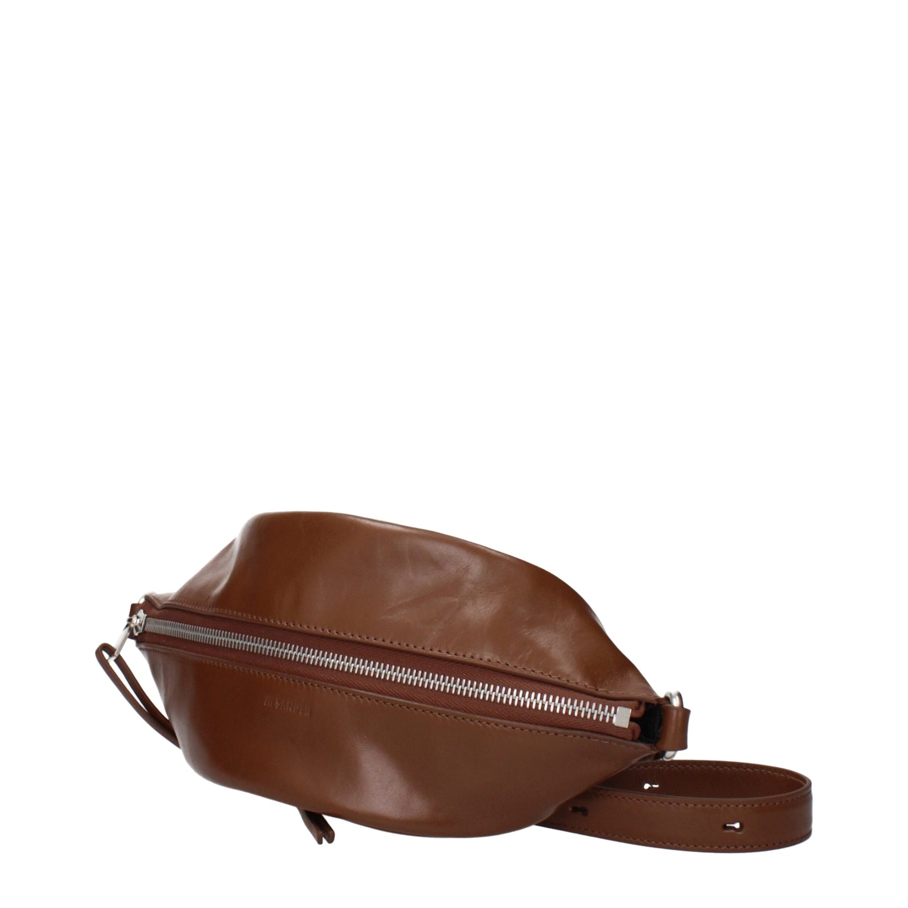 Jil Sander Brown Leather Crossbody Bag | Regal Royce