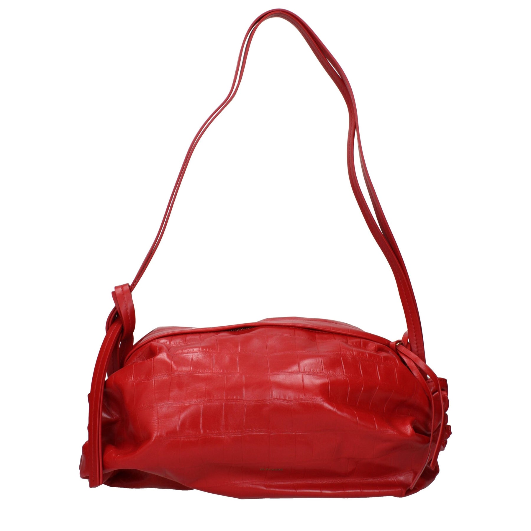 Jil Sander Red Leather Shoulder Bag | Regal Royce