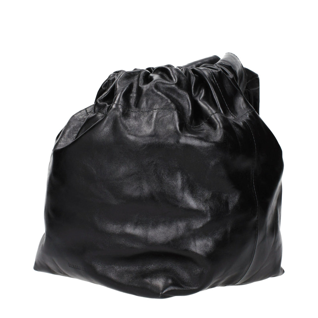 Jil Sander Black Leather Handbag