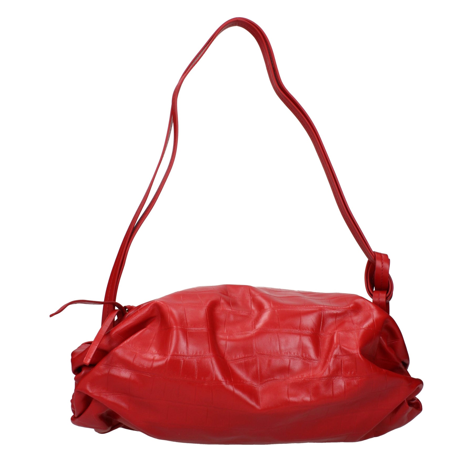Jil Sander Red Leather Shoulder Bag | Regal Royce