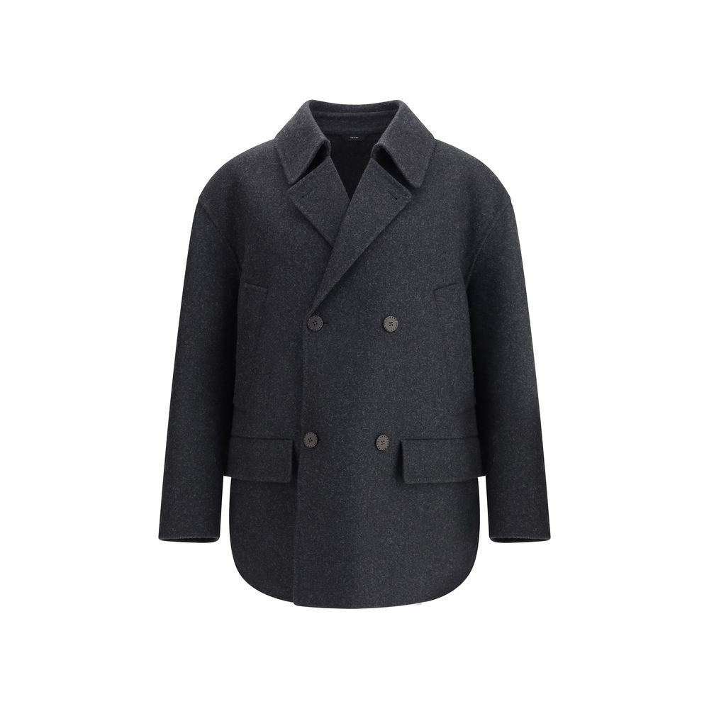 Fendi Gray Fleece Wool Coat | Regal Royce