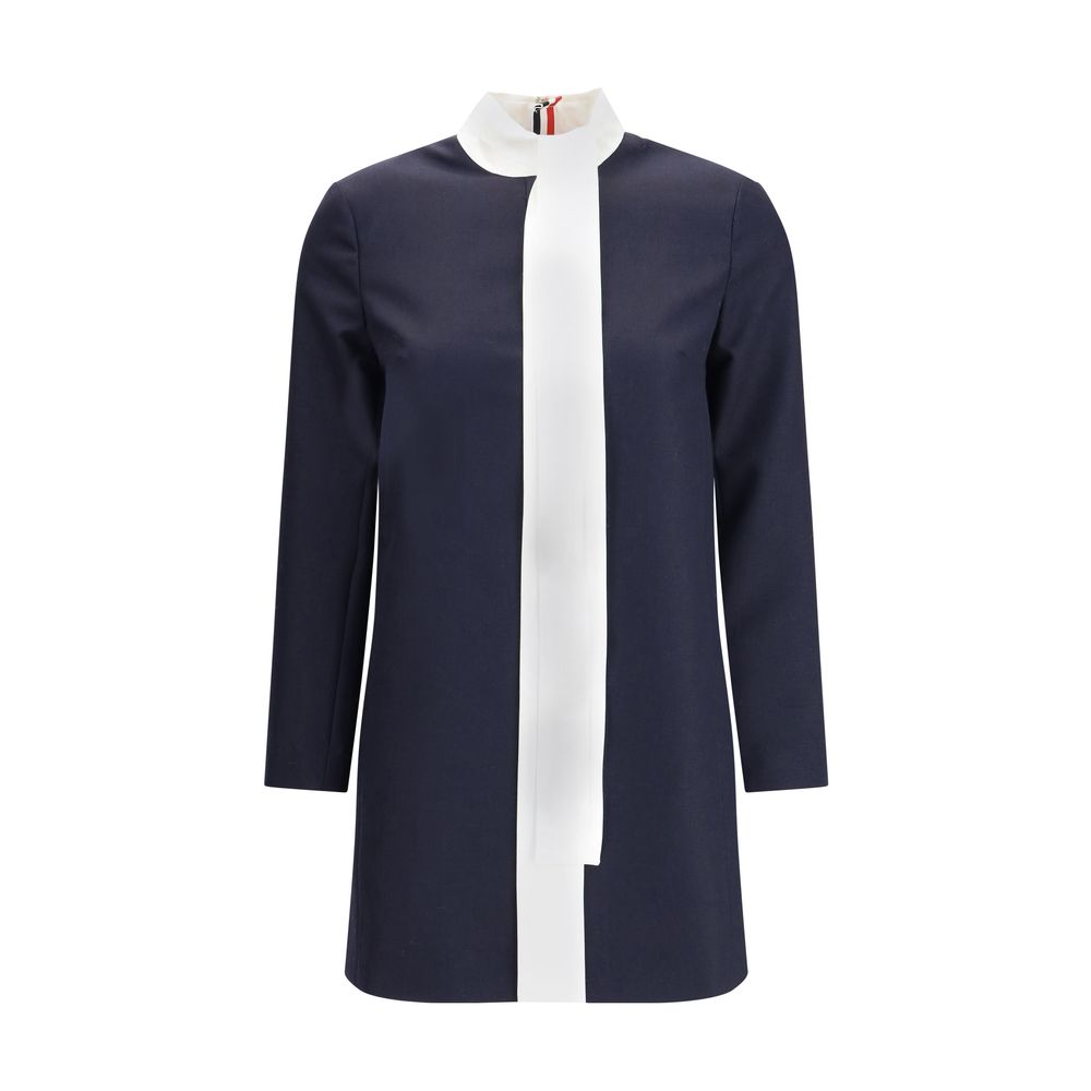 Thom Browne Blue Fleece Wool Casual Dress | Regal Royce