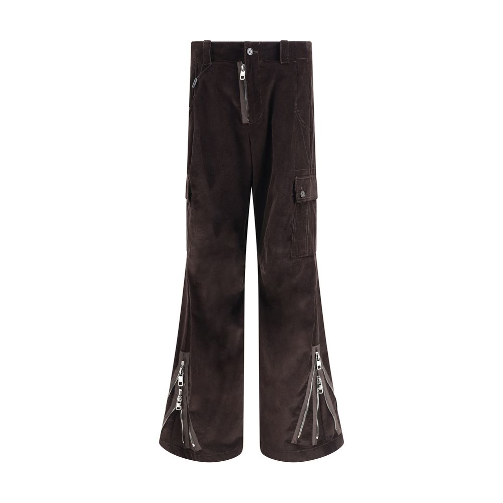 Dolce & Gabbana Brown Cotton Cargo Pants | Regal Royce