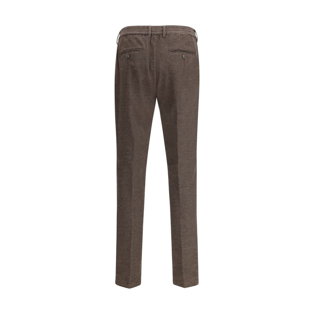 Cruna Brown Cotton Casual Pants | Regal Royce