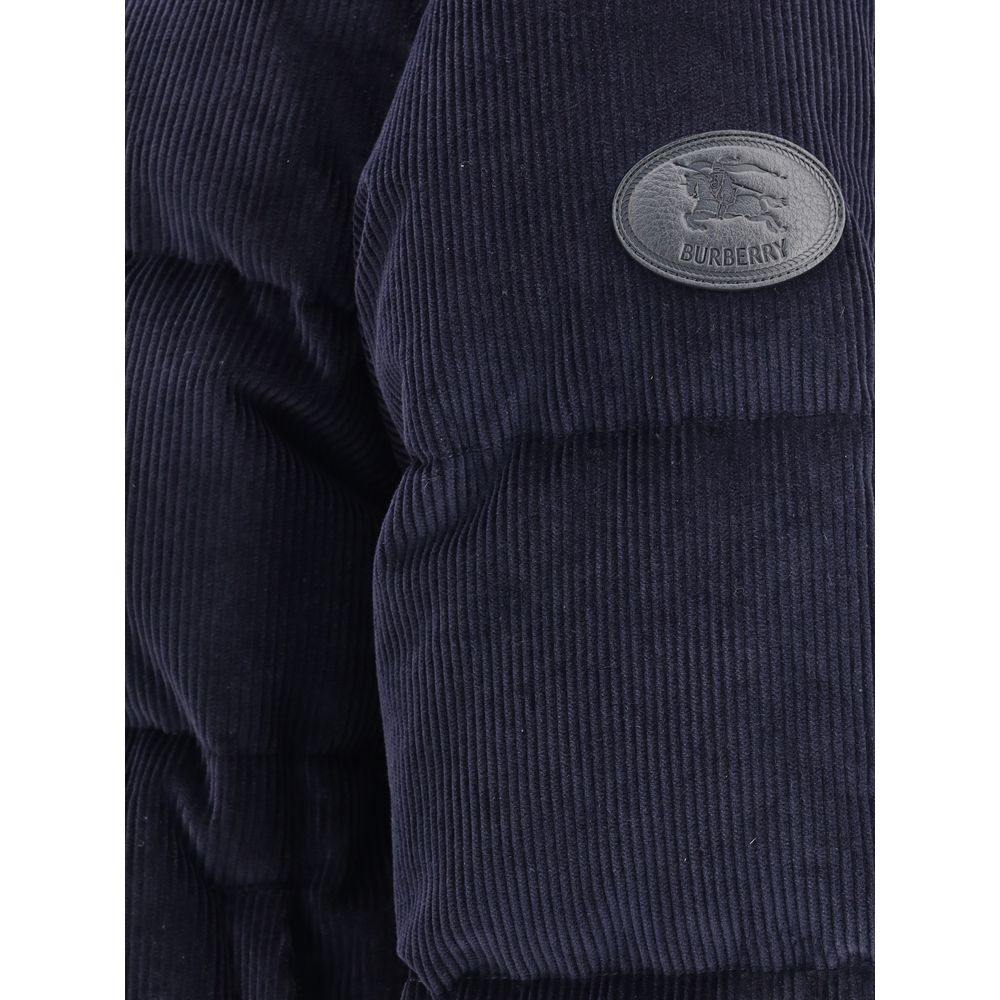 Burberry Blue Cotton Coat