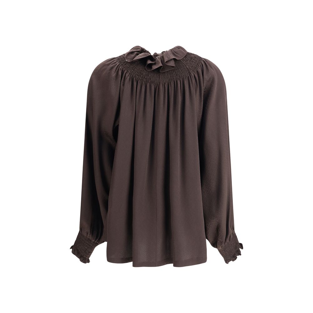 Burberry Brown Silk Blouse | Regal Royce