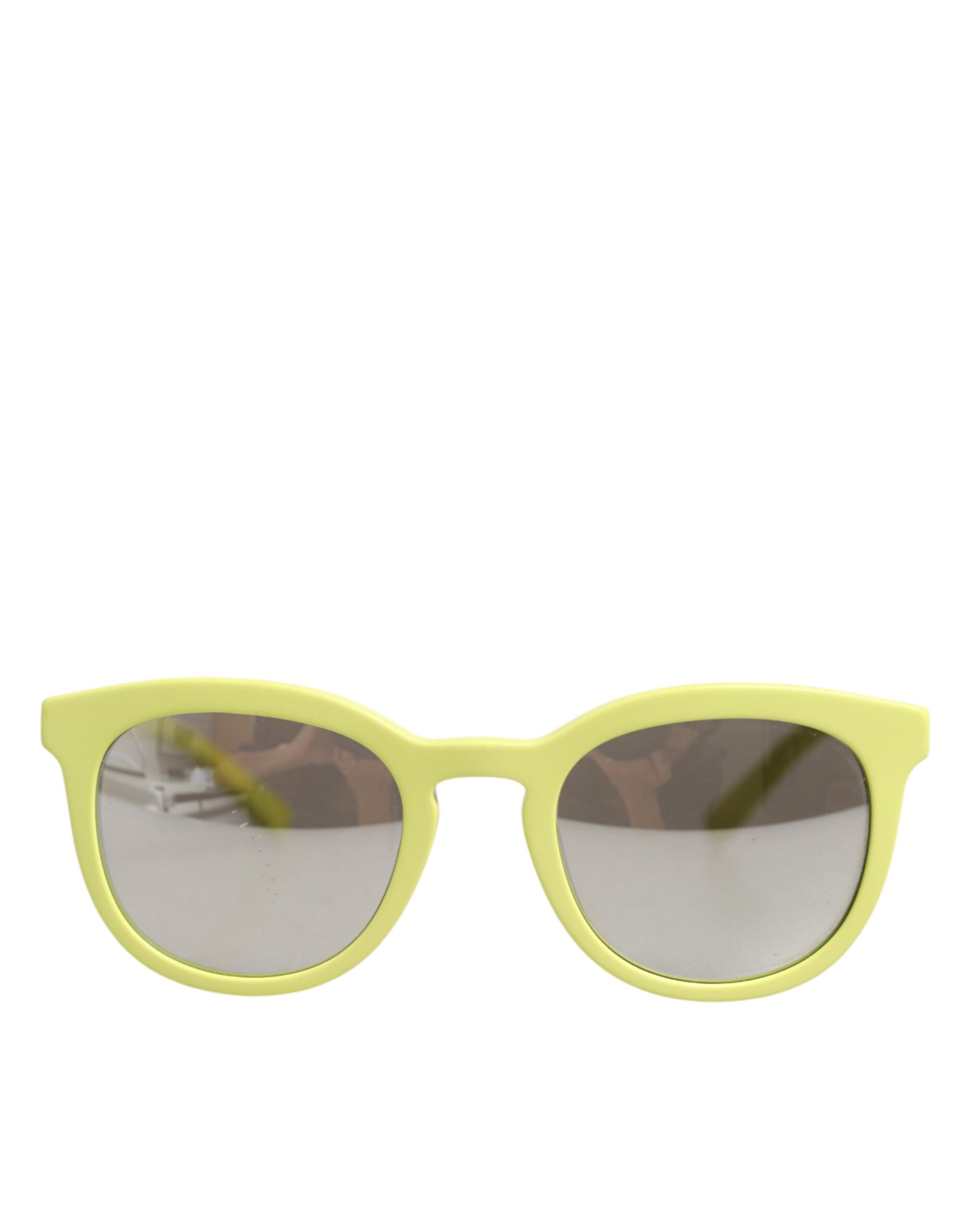 Dolce & Gabbana DG4324 Yellow Framed Mirrored Lenses Eyewear Sunglasses | Regal Royce