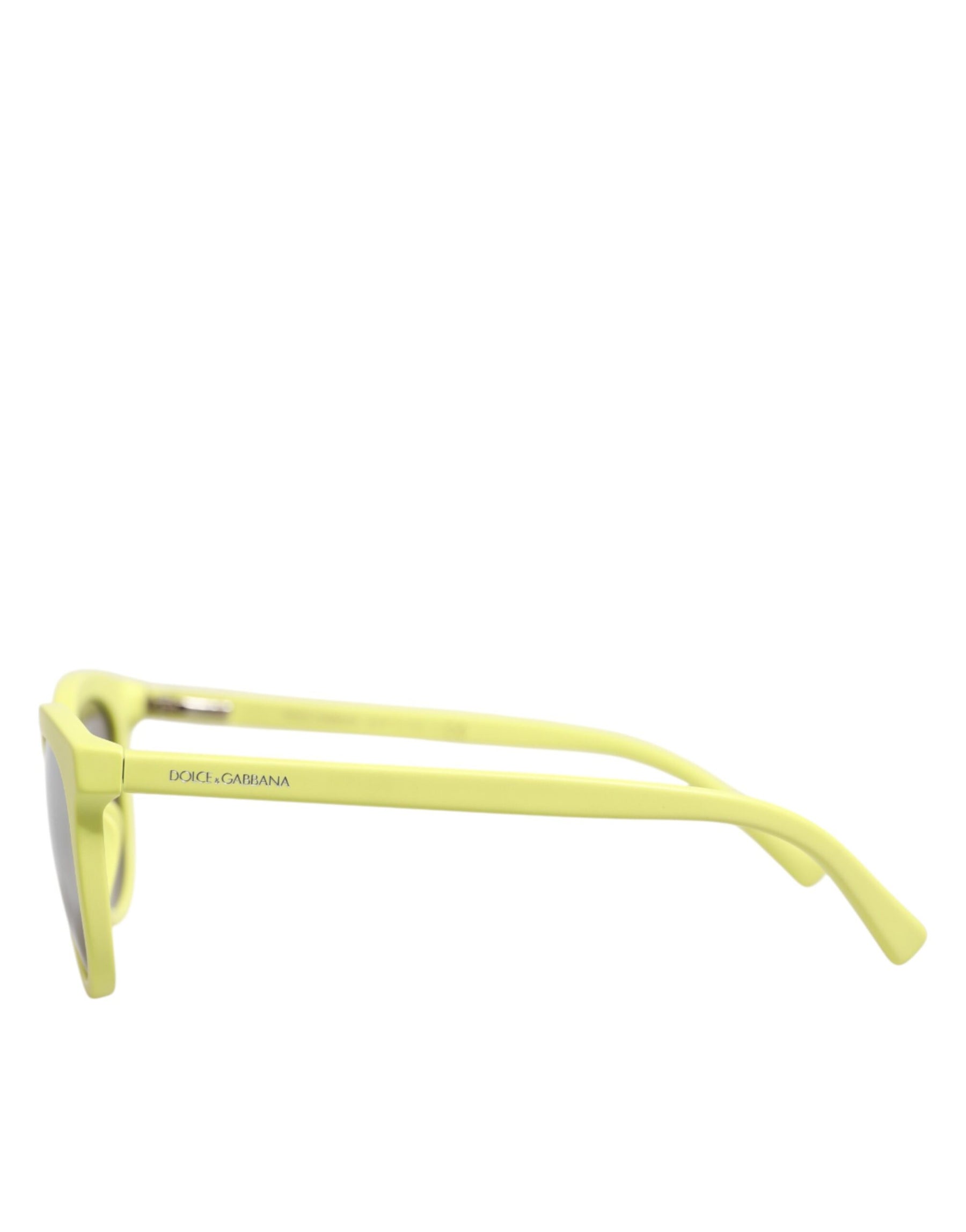 Dolce & Gabbana DG4324 Yellow Framed Mirrored Lenses Eyewear Sunglasses | Regal Royce