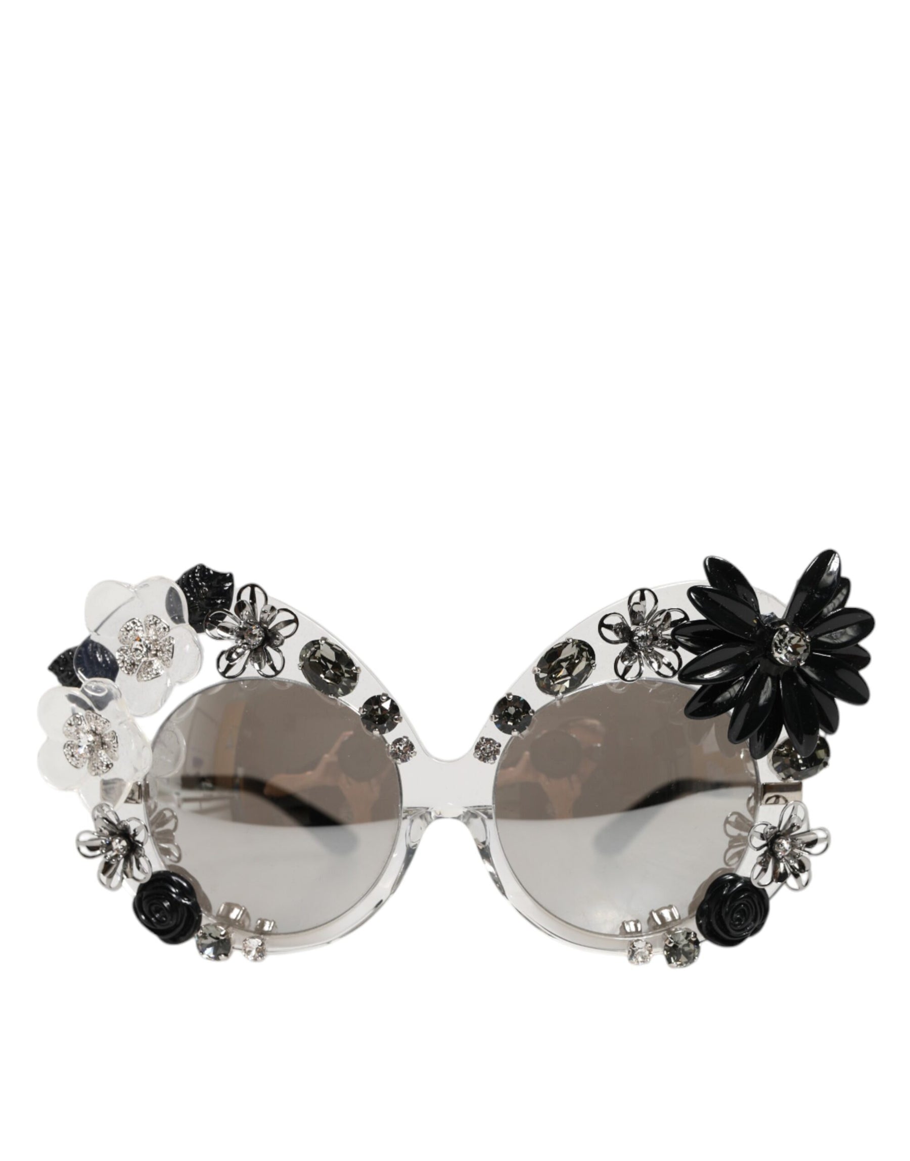 Dolce & Gabbana Transparent DG4292 Round Crystal Flowers Sunglasses | Regal Royce