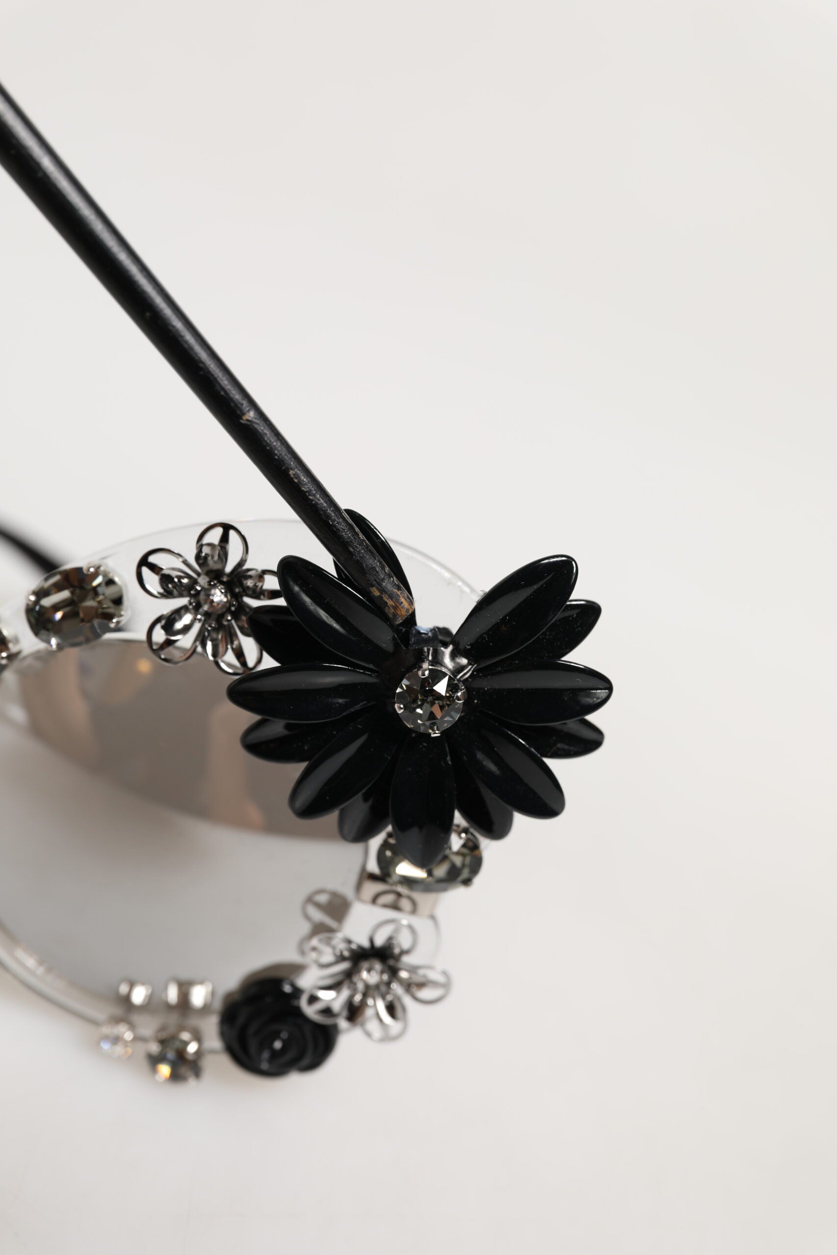 Dolce & Gabbana Transparent DG4292 Round Crystal Flowers Sunglasses | Regal Royce
