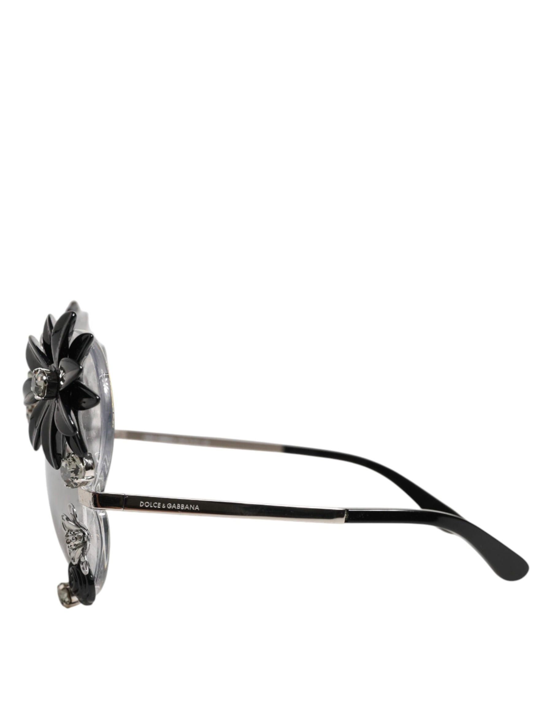 Dolce & Gabbana Transparent DG4292 Round Crystal Flowers Sunglasses | Regal Royce