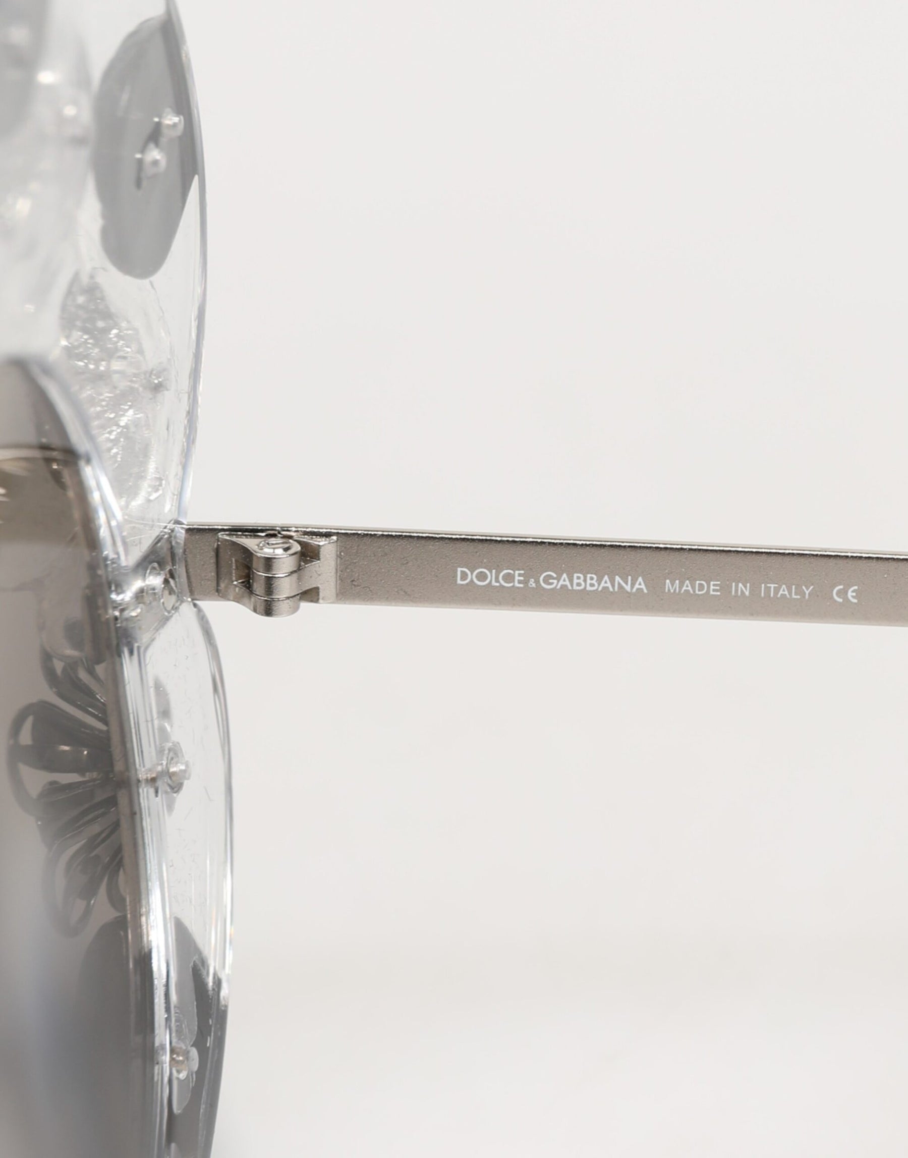 Dolce & Gabbana Transparent DG4292 Round Crystal Flowers Sunglasses | Regal Royce