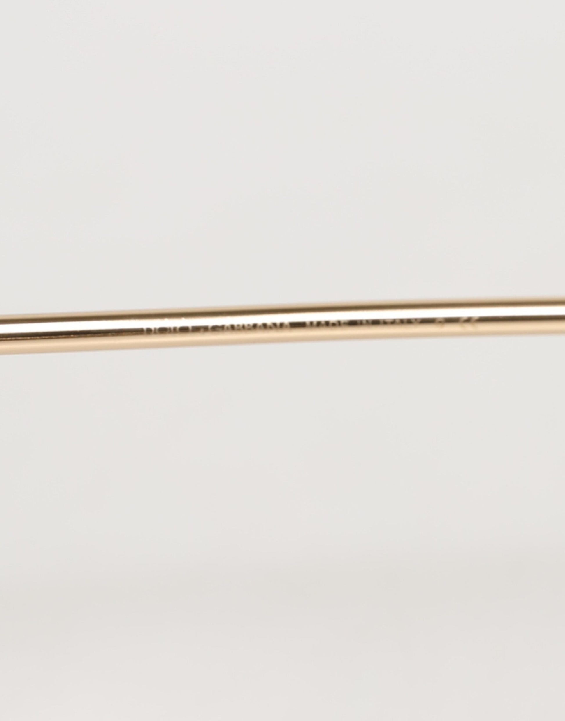 Dolce & Gabbana Pink Gold Metal Round Shades Eyewear Sunglasses