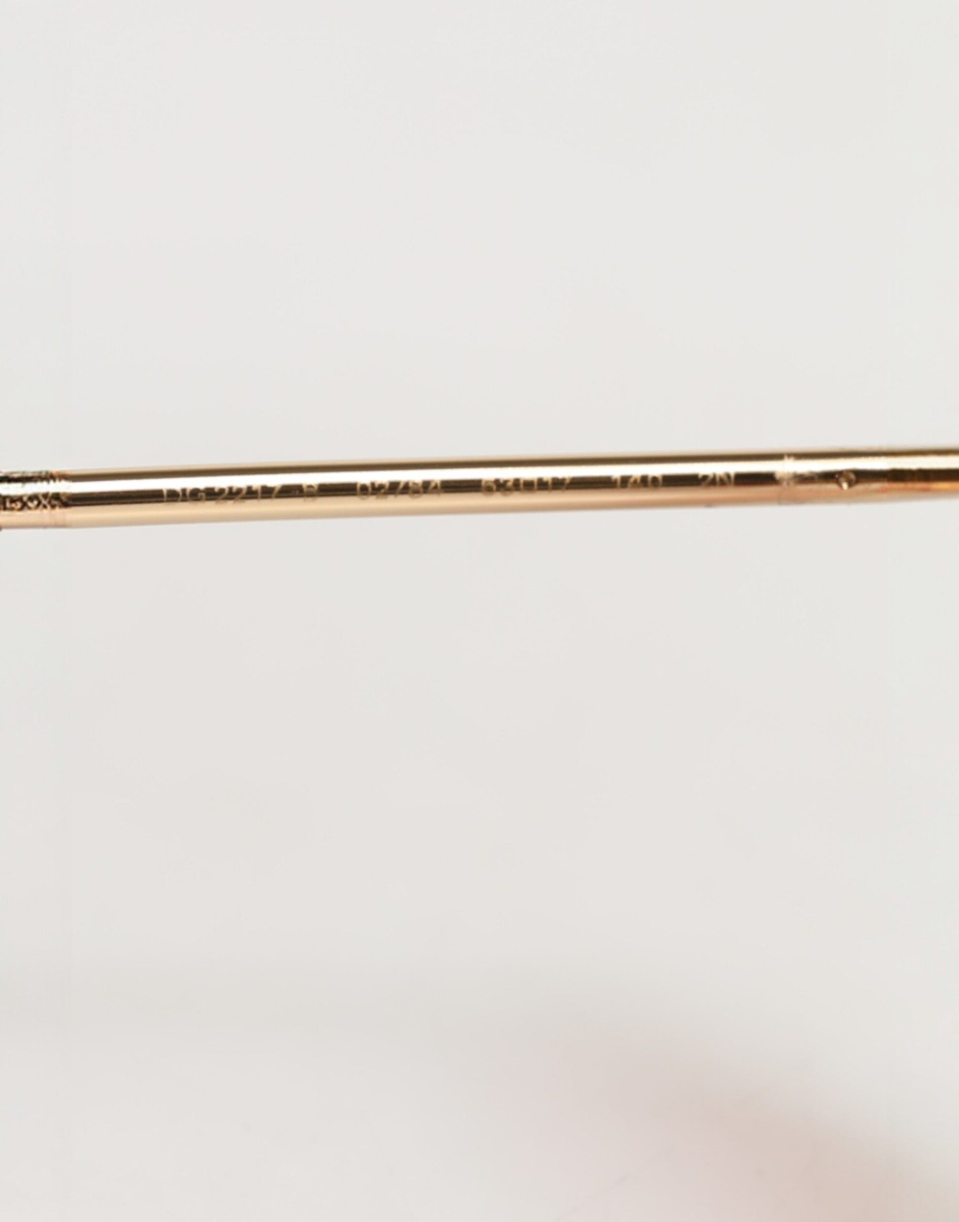 Dolce & Gabbana Pink Gold Metal Round Shades Eyewear Sunglasses