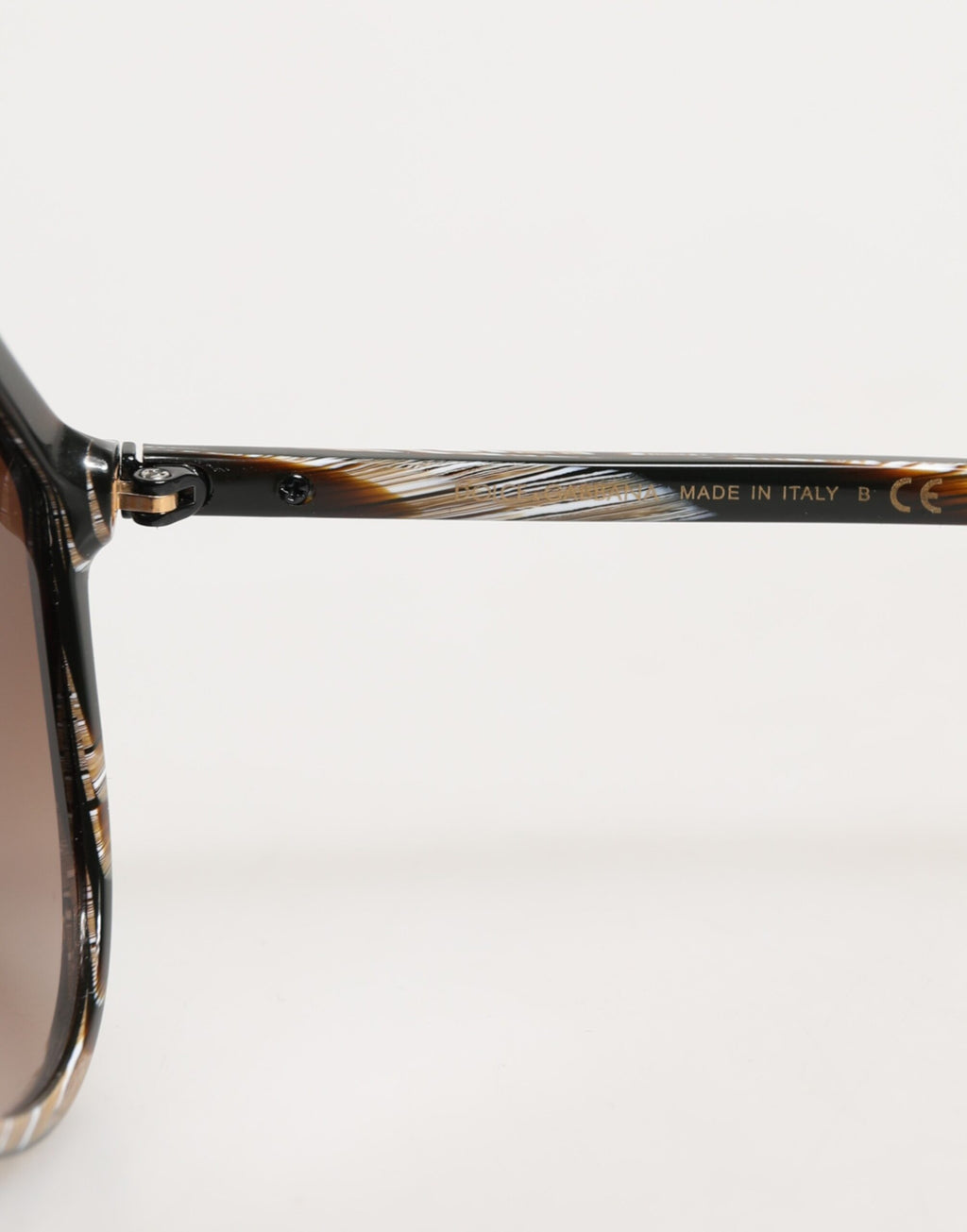 Dolce & Gabbana Brown Full Rim Acetate Pilot Eyewear Sunglasses