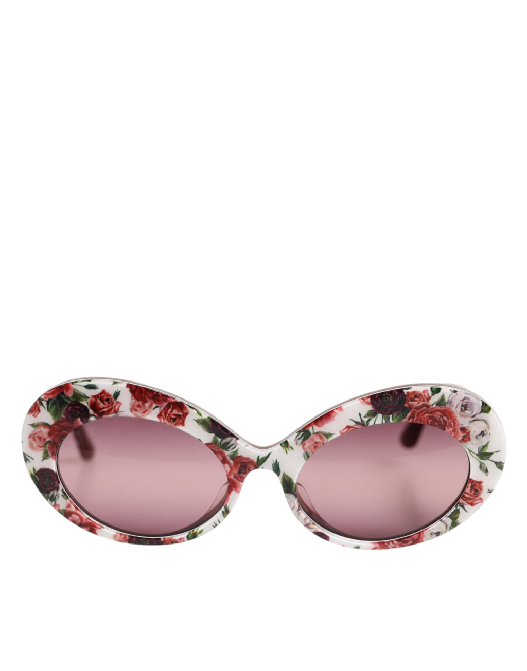 Dolce & Gabbana Floral Printed Acetate Oval Eyewear Sunglasses