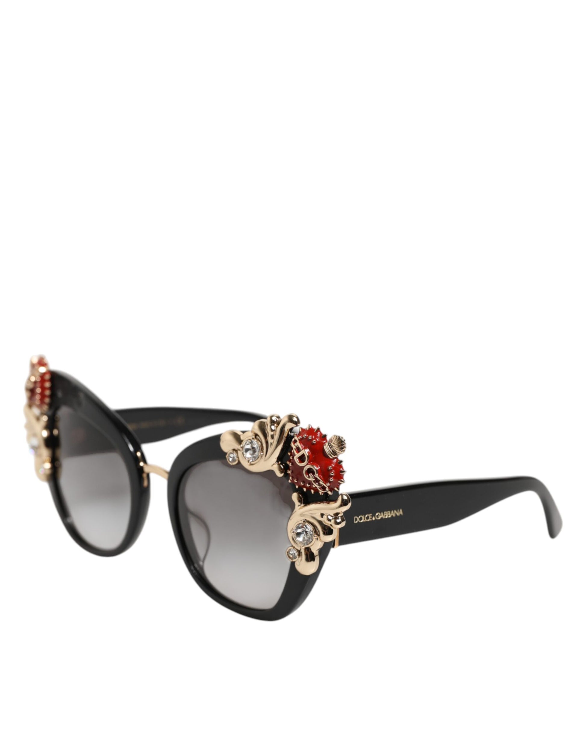 Dolce & Gabbana DG4319F Red Sacred Heart Crystal Butterfly Sunglasses