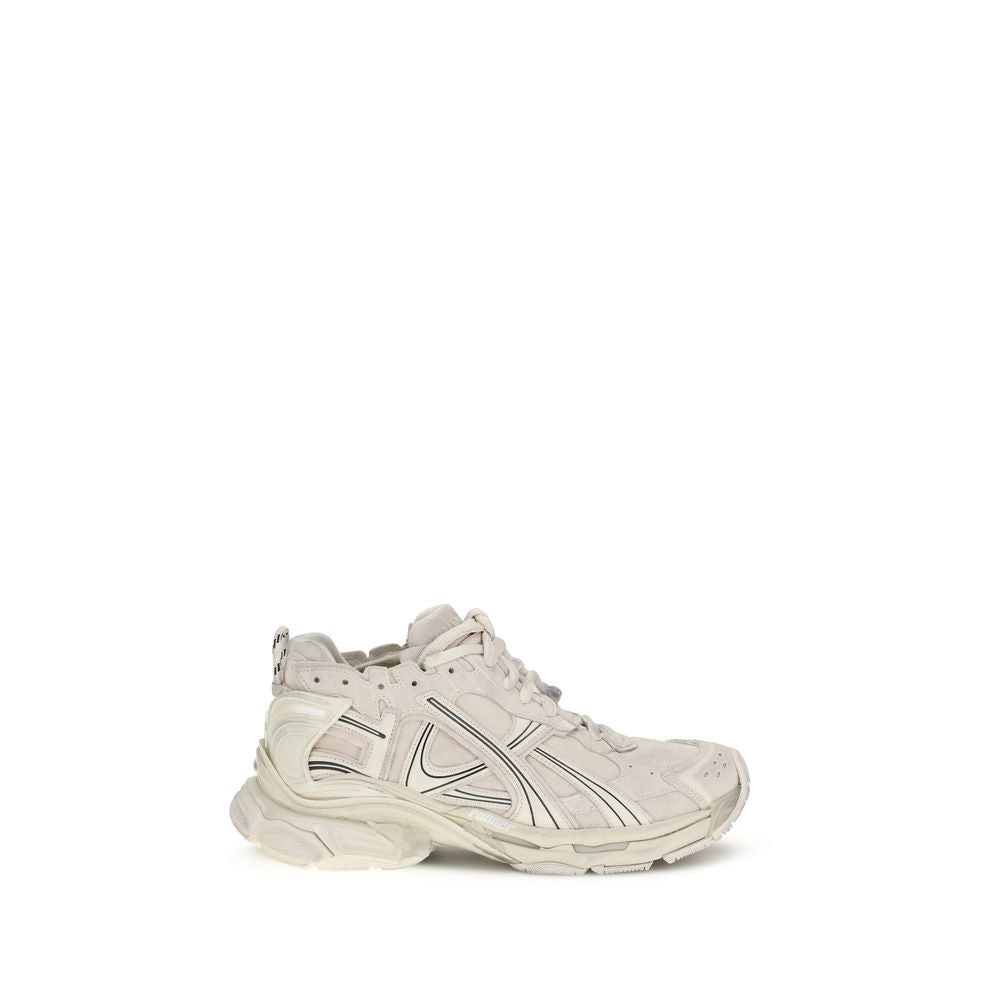 Balenciaga Beige Calf Leather Bos Taurus Athletic Sneakers | Regal Royce