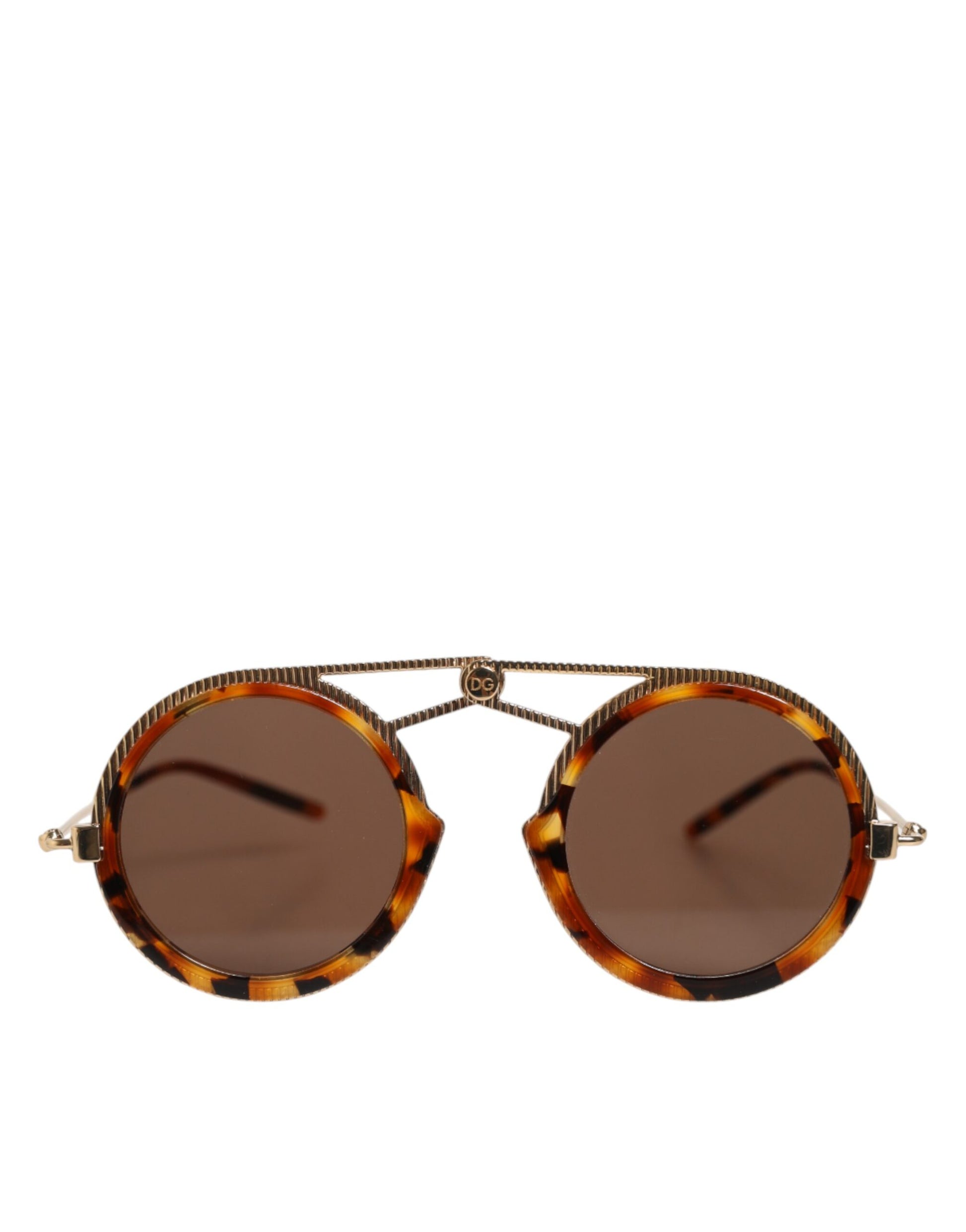 Dolce & Gabbana Gold Havana Frame DG Fatto A Mano Eyewea Sunglasses