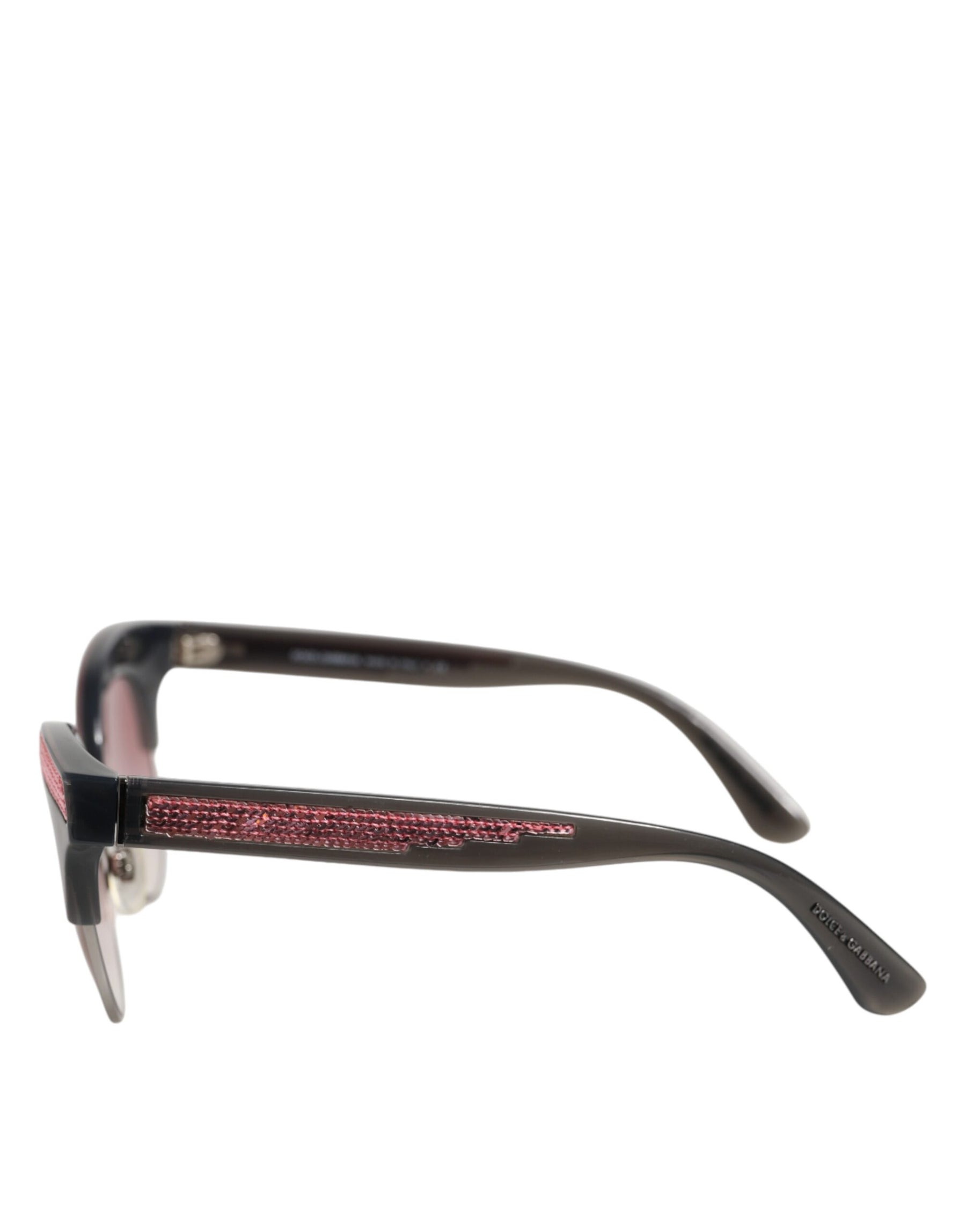 Dolce & Gabbana Black Pink Mirrored Cat Eye Sequined Sunglasses | Regal Royce