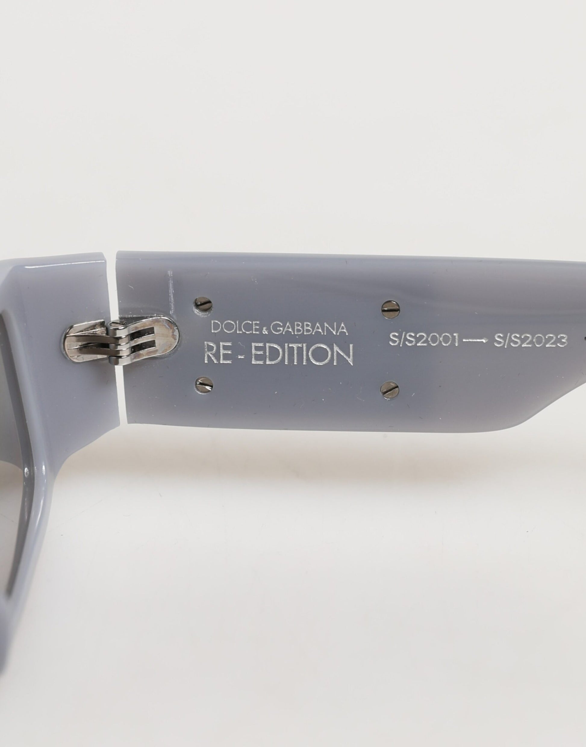 Dolce & Gabbana Light Gray Re-Edition Shades Eyewear Sunglasses