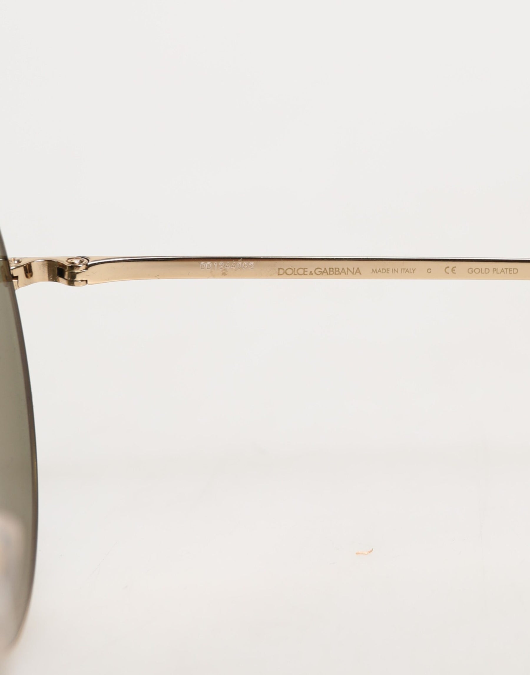 Dolce & Gabbana Gold Metal Round Shades Eyewear Sunglasses | Regal Royce