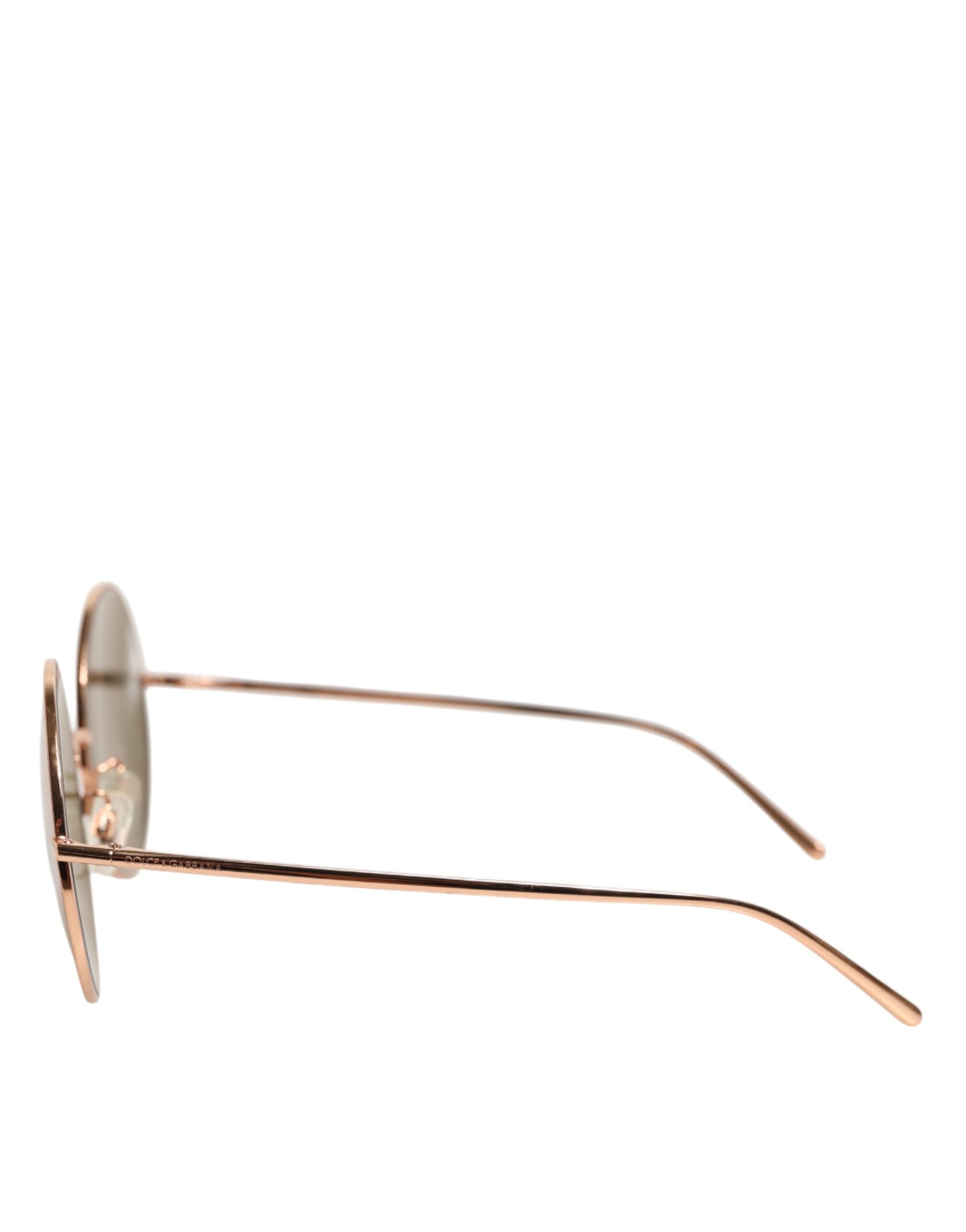 Dolce & Gabbana DG2215K Gold Metal Round Shades Eyewear Sunglasses | Regal Royce
